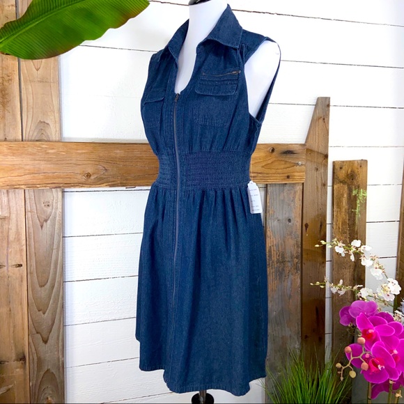 J Glee Dresses & Skirts - 🎉🎉 HP 🎉🎉 Denim Dress  Sleeveless  NWT